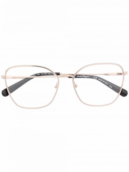 Oversize brilles Ferragamo zelts