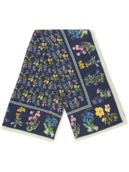 Foulard à fleurs Bally bleu