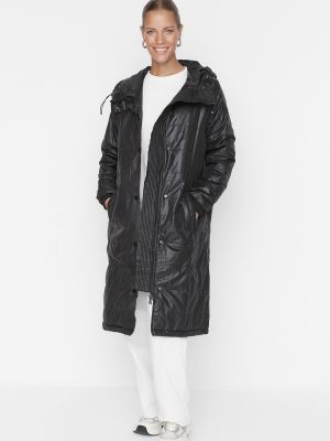 Zimní kabát Trendyol šedý