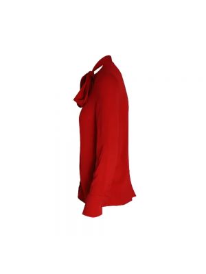 Top de seda Valentino Vintage rojo