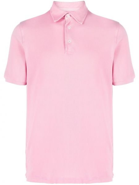 Jersey bombažna polo majica Fedeli roza