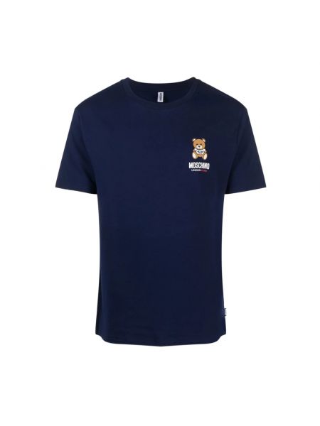 T-shirt mit print Moschino blau