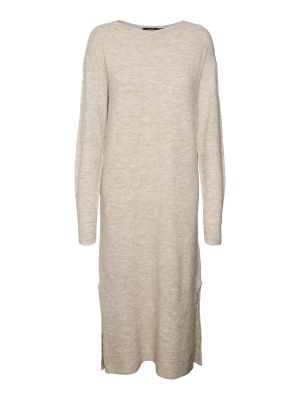 Robe en tricot en tricot large Vero Moda beige