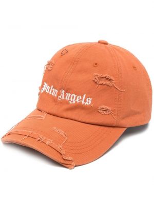 Nødlidende brodert cap Palm Angels oransje