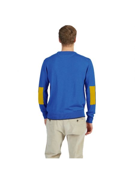 Jersey con bordado de algodón de tela jersey La Martina azul