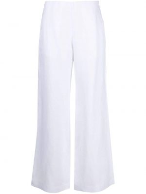 Relaxed ленени панталон Seventy бяло