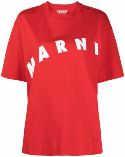 Camiseta oversized Marni rojo