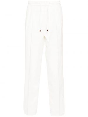 Relaxed панталон Brunello Cucinelli бяло