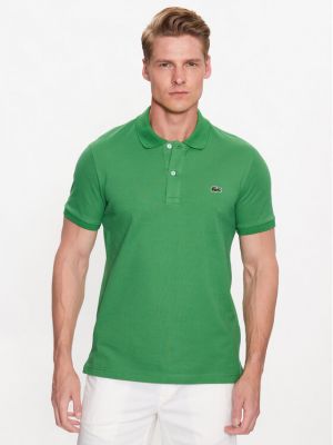 Тениска с копчета Lacoste зелено