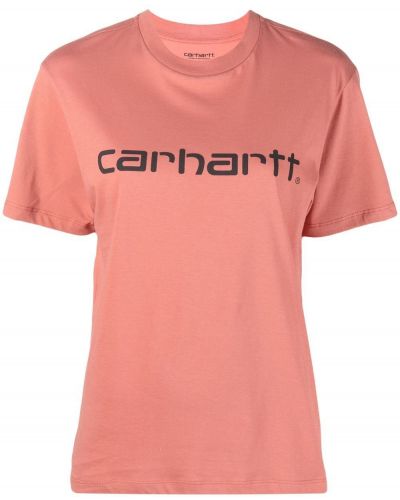 Trykt t-skjorte Carhartt Wip oransje