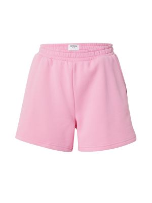 Pantaloni din bumbac Cotton On roz