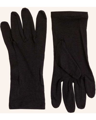 Rękawiczki z wełny merino Icebreaker czarne