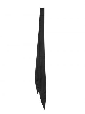 Fular de mătase slim fit Lanvin negru