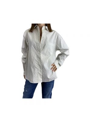 Koszula w paski oversize Anine Bing biała