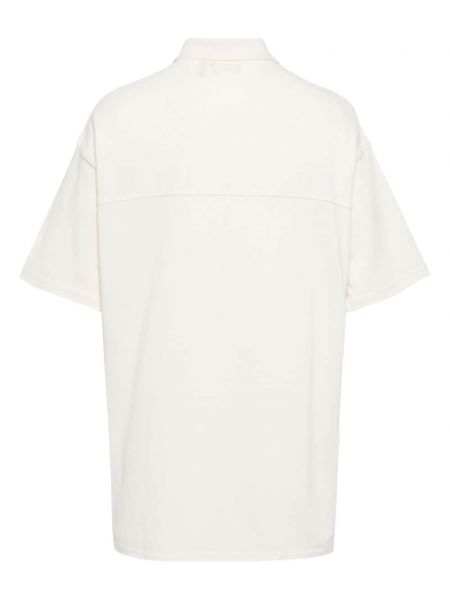 Medvilninis siuvinėtas polo marškinėliai Five Cm balta