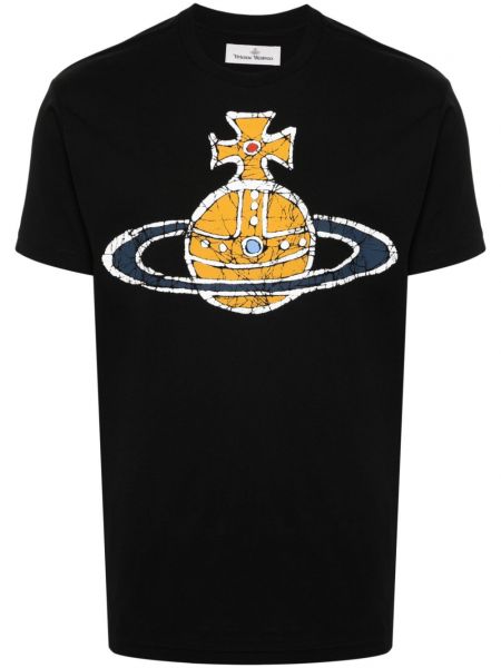 T-shirt di cotone Vivienne Westwood nero
