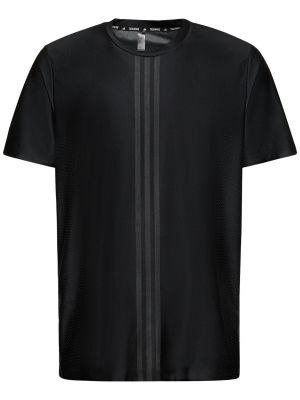 Μπλούζα από διχτυωτό Adidas Performance μαύρο