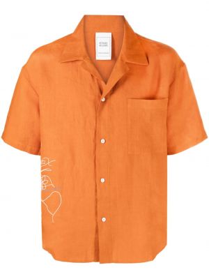 Camicia ricamata Bethany Williams arancione