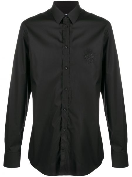Camisa con bordado Dolce & Gabbana negro