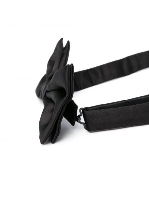 Hedvábná kravata s mašlí Corneliani černá