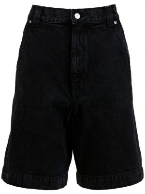 Pantaloni scurți din denim Khaite negru