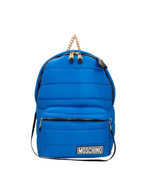 Plecak Moschino niebieski
