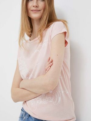 Тениска Lauren Ralph Lauren розово