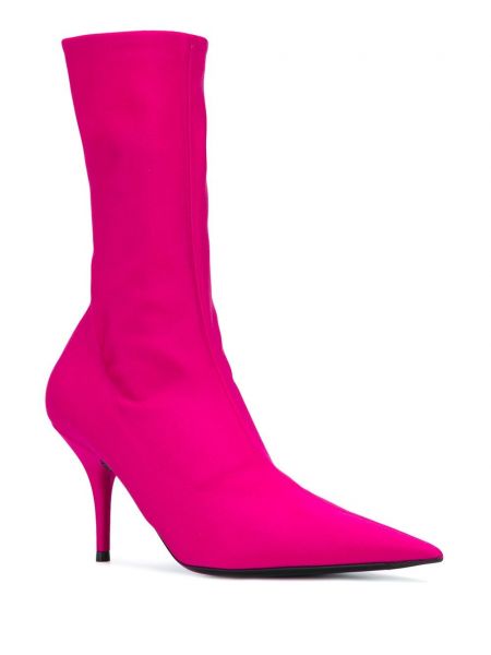 Kotníkové boty Balenciaga růžové