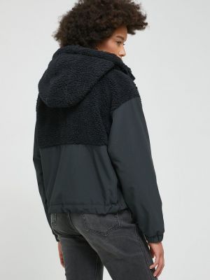 Oversized rövid kabát Abercrombie & Fitch fekete