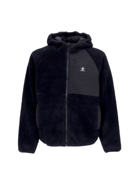 Streetwear hoodie mit reißverschluss Element schwarz