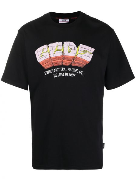 Camiseta con estampado Gcds negro