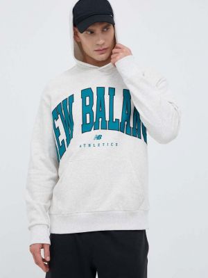 Pamučna hoodie s kapuljačom New Balance