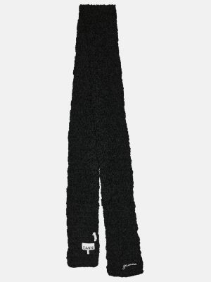 Schal mit stickerei Ganni schwarz