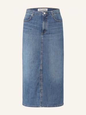 Kašmírové džínová sukně Marc O'polo modré
