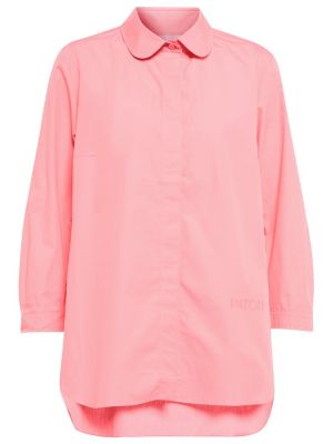 Oversized bavlněná košile Patou růžová
