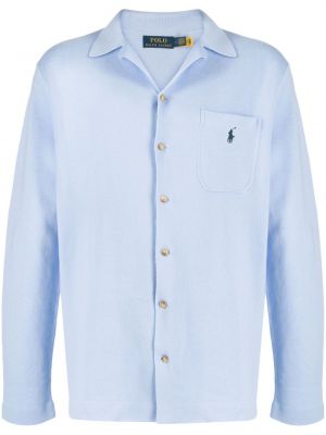 Siuvinėtas medvilninis medvilninis polo marškinėliai Polo Ralph Lauren