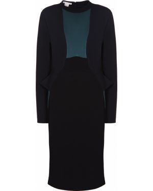 Трикотажное футляр платье Antonio Berardi, черное