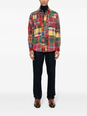Siuvinėta flanelinė marškiniai Polo Ralph Lauren