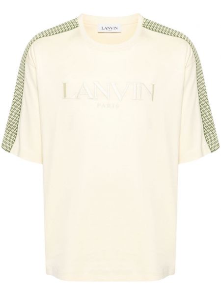 Pamuk işlemeli tişört Lanvin sarı