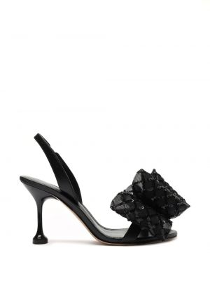 Sandále s mašľou Alexandre Birman čierna