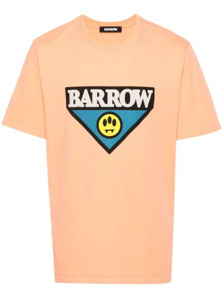 Pamučna majica s printom Barrow narančasta