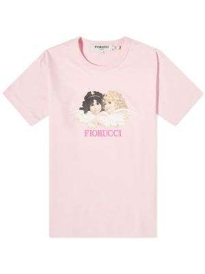 Классическая футболка Fiorucci розовая