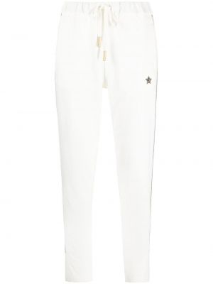 Pantalones de chándal de estrellas Lorena Antoniazzi blanco