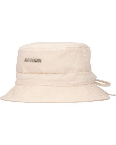 Bavlněný klobouk Jacquemus bílý