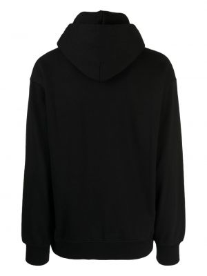 Bluza z kapturem bawełniana z nadrukiem :chocoolate czarna