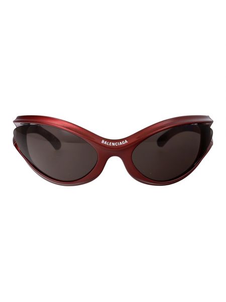 Okulary przeciwsłoneczne Balenciaga czerwone