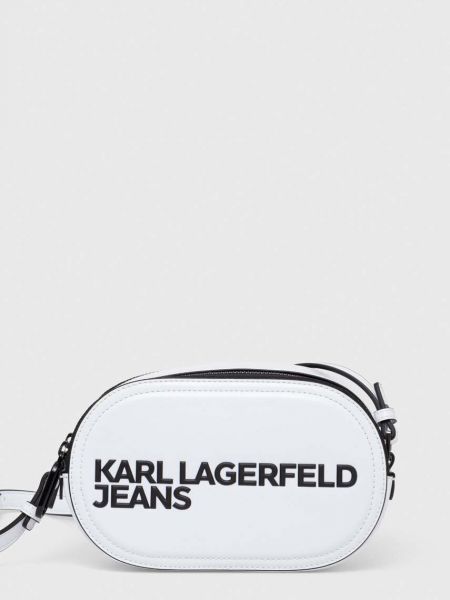 Torba na ramię Karl Lagerfeld Jeans biała