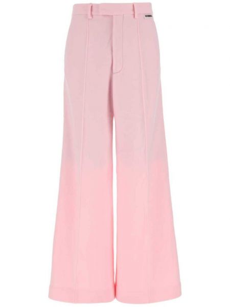 Preslenmiş kırışıklı pantolon Vetements pembe