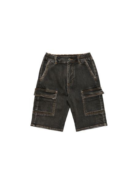 Bomuld denimshorts for drenge Monnalisa sort