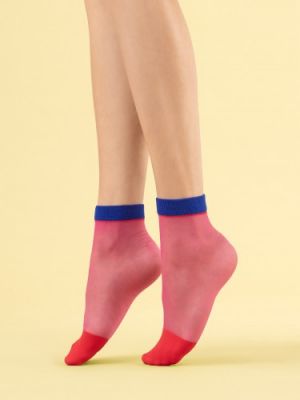 Ponožky Fiore červená